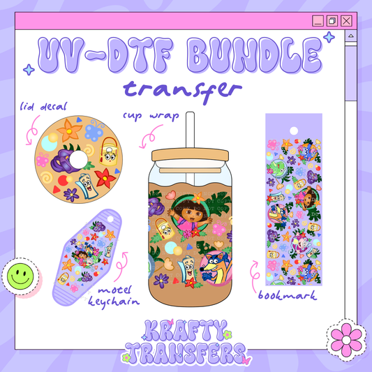Explorer Girl - UV-DTF Transfer Bundle