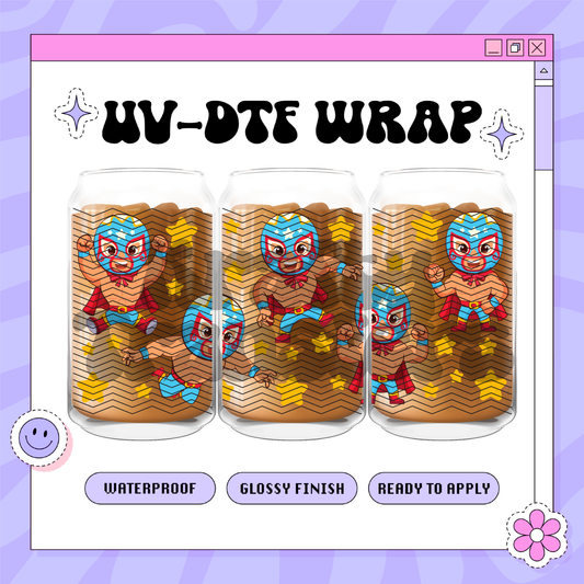 Nacho Libre - 16oz Glass Wrap