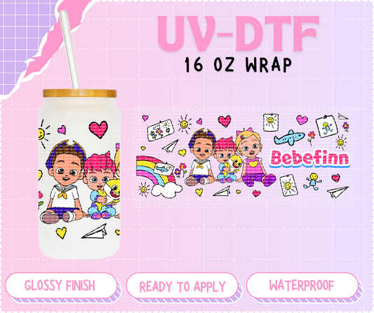 Bebe & friends  - 16 Oz UV DTF Wrap