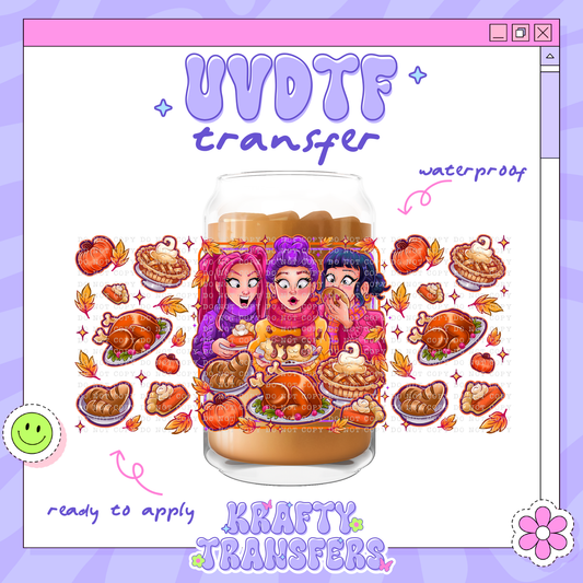 Fall Kpop Girlies - 16oz Glass Wrap