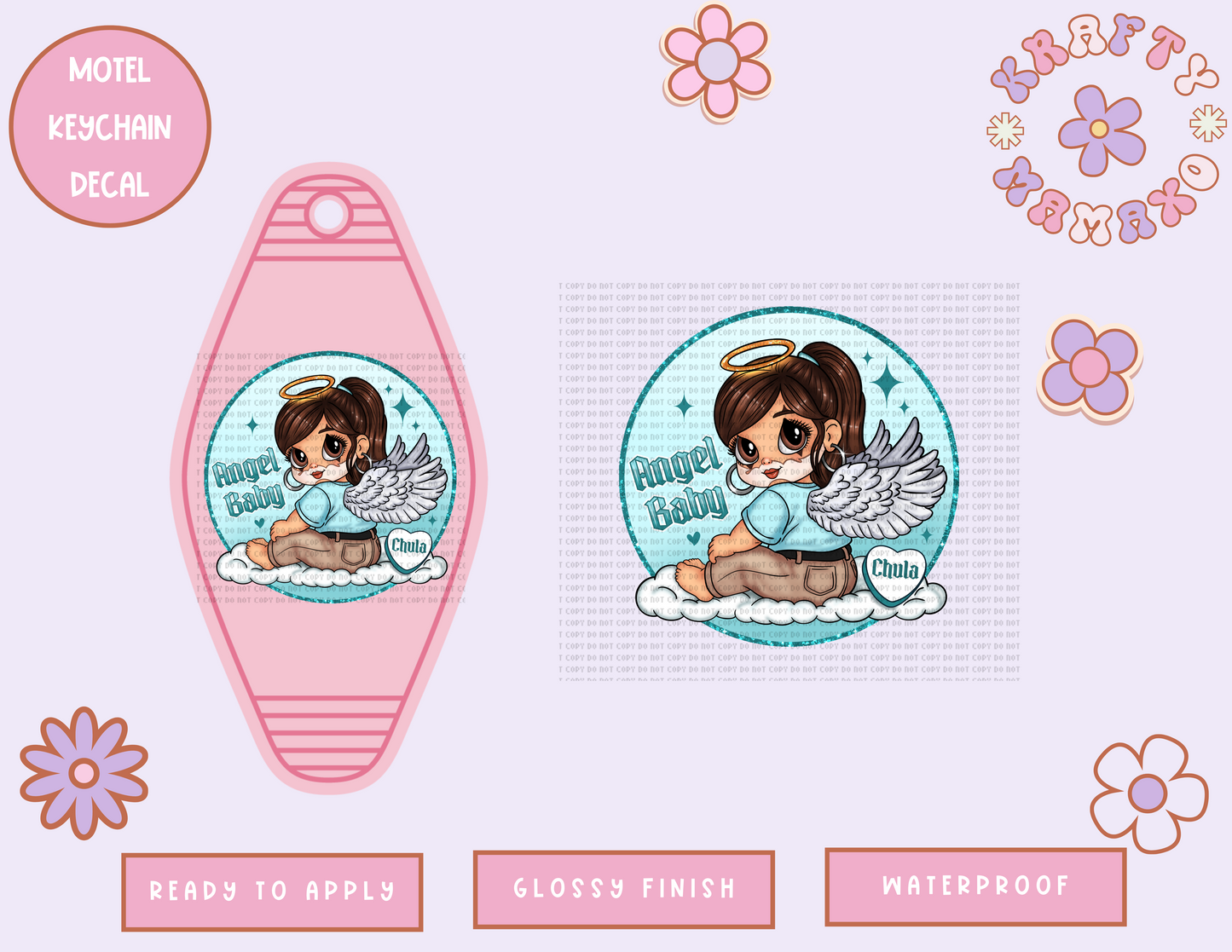 Angel Baby - Motel Keychain UV DTF