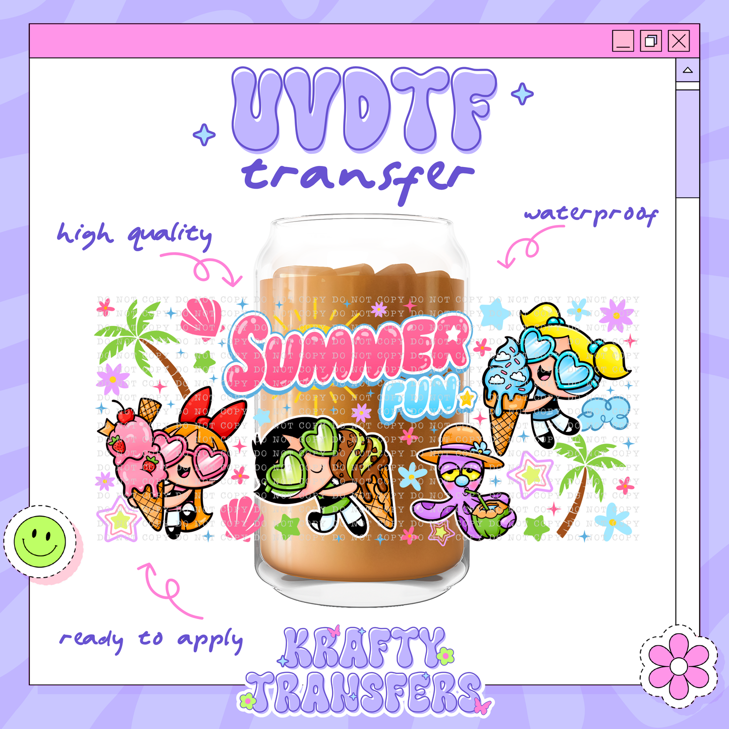 Summer Fun PPG | #33 | 16oz UVDTF Wrap