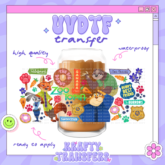 Zoo Friends - 16oz Glass Wrap