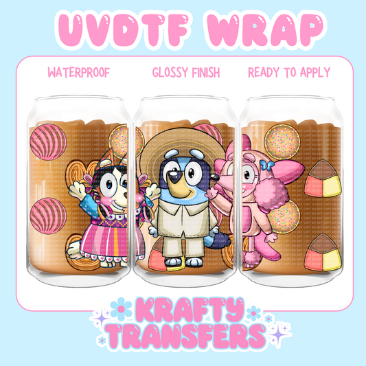 Mexican Dogs - 16 oz UV DTF WRAP