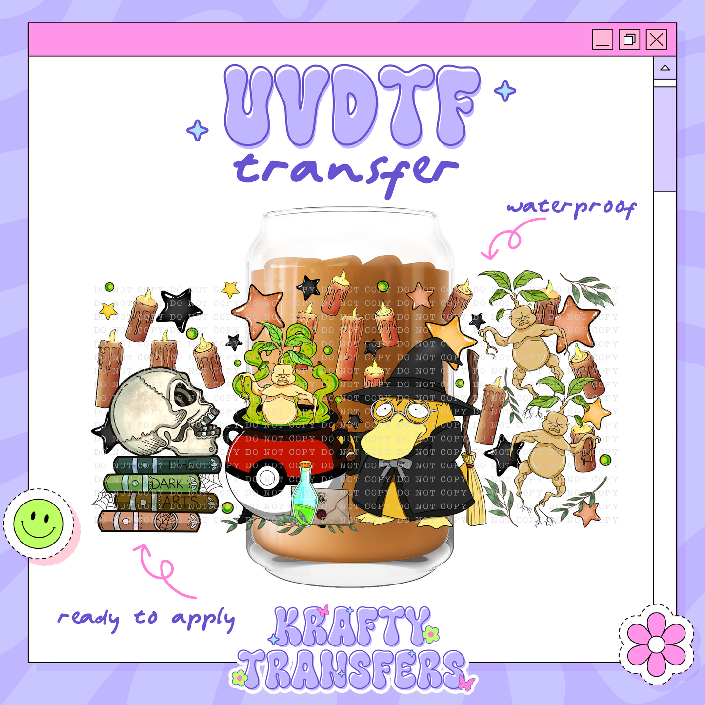 Spooky Poke Halloween - 16oz Glass Wrap