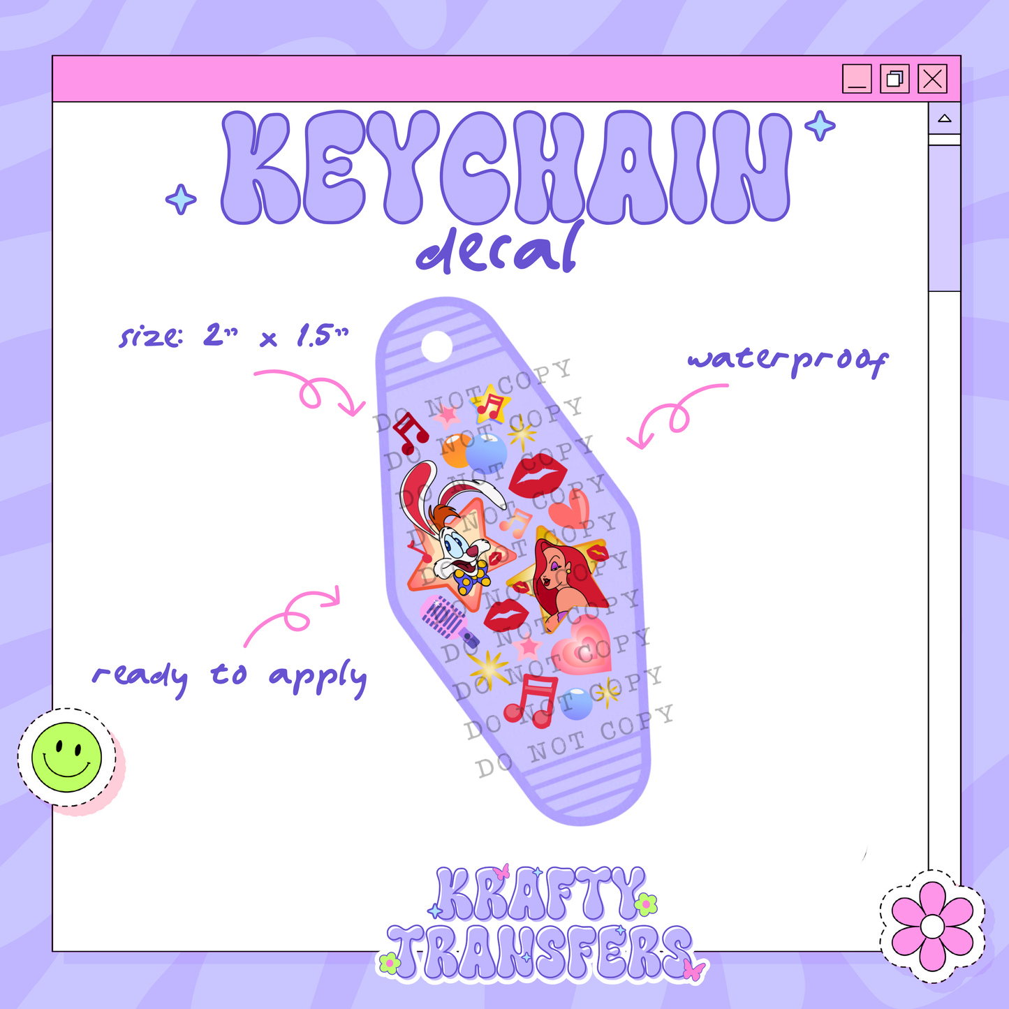 31 - Motel Keychain Decal