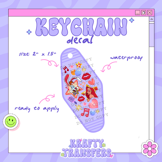 31 - Motel Keychain Decal