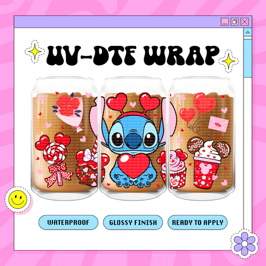 Alien Vday - 16oz Glass Wrap