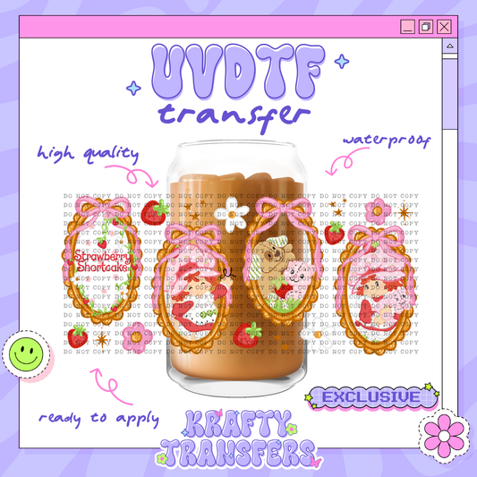 Strawberry Frames Exclusive | #5 | 16oz UVDTF Wrap
