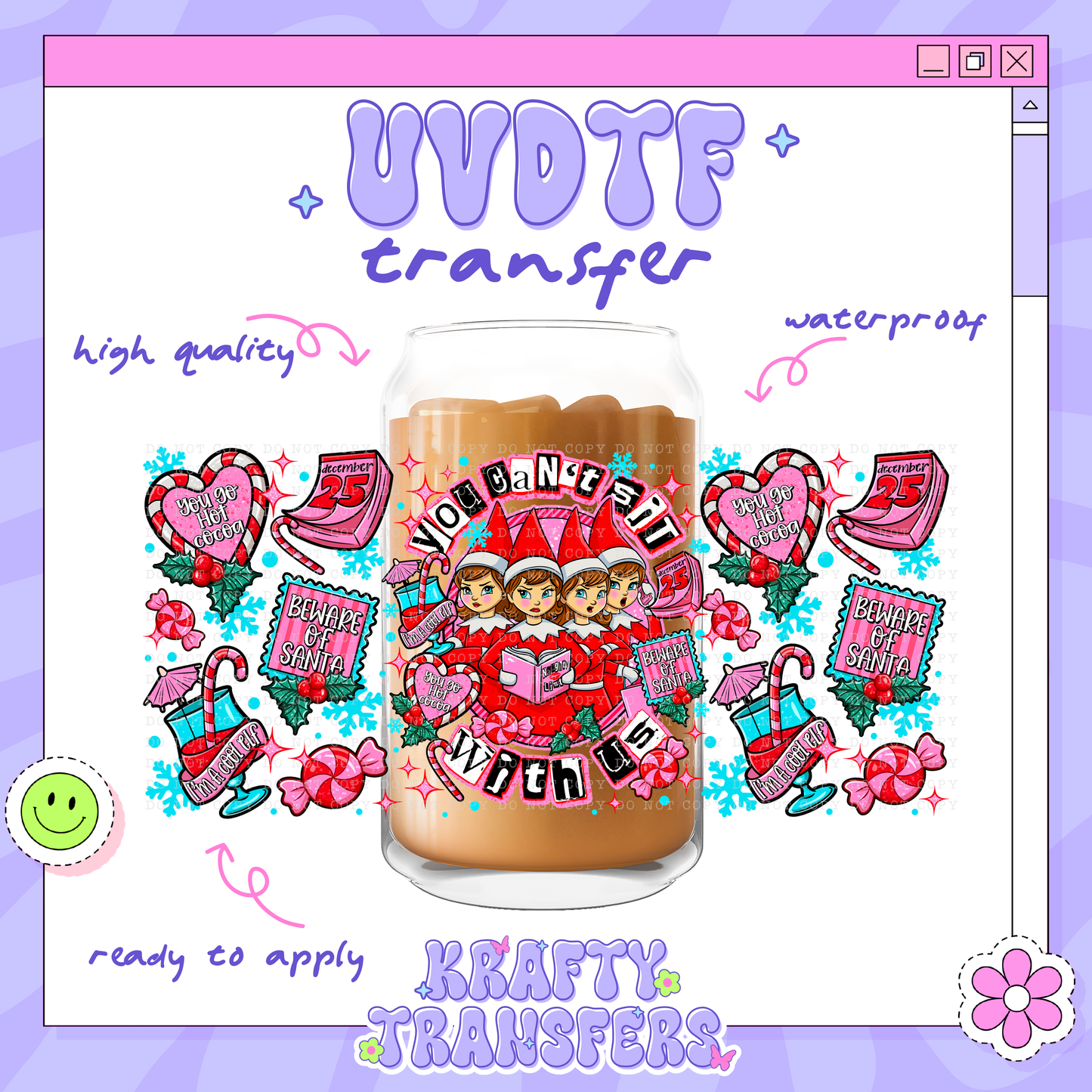 Mean Elves - 16oz Glass Wrap