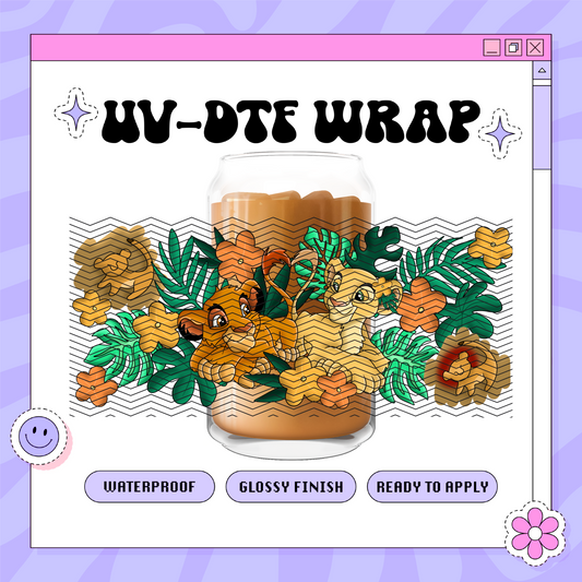 Dis Lions - 16oz Glass Wrap