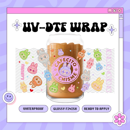 Labubu Cafecito - 16oz Glass Wrap