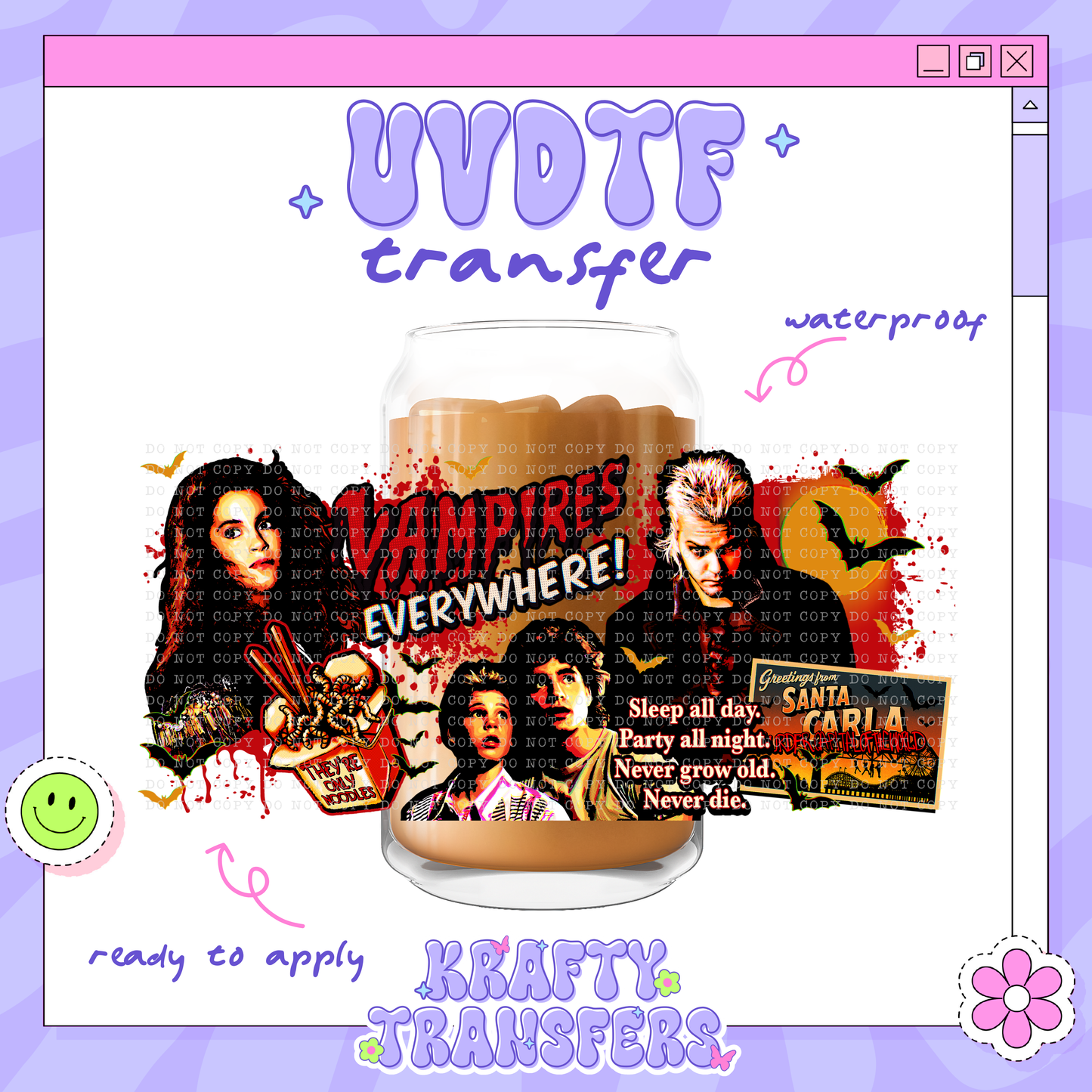 Vampires Everywhere! - 16oz Glass Wrap
