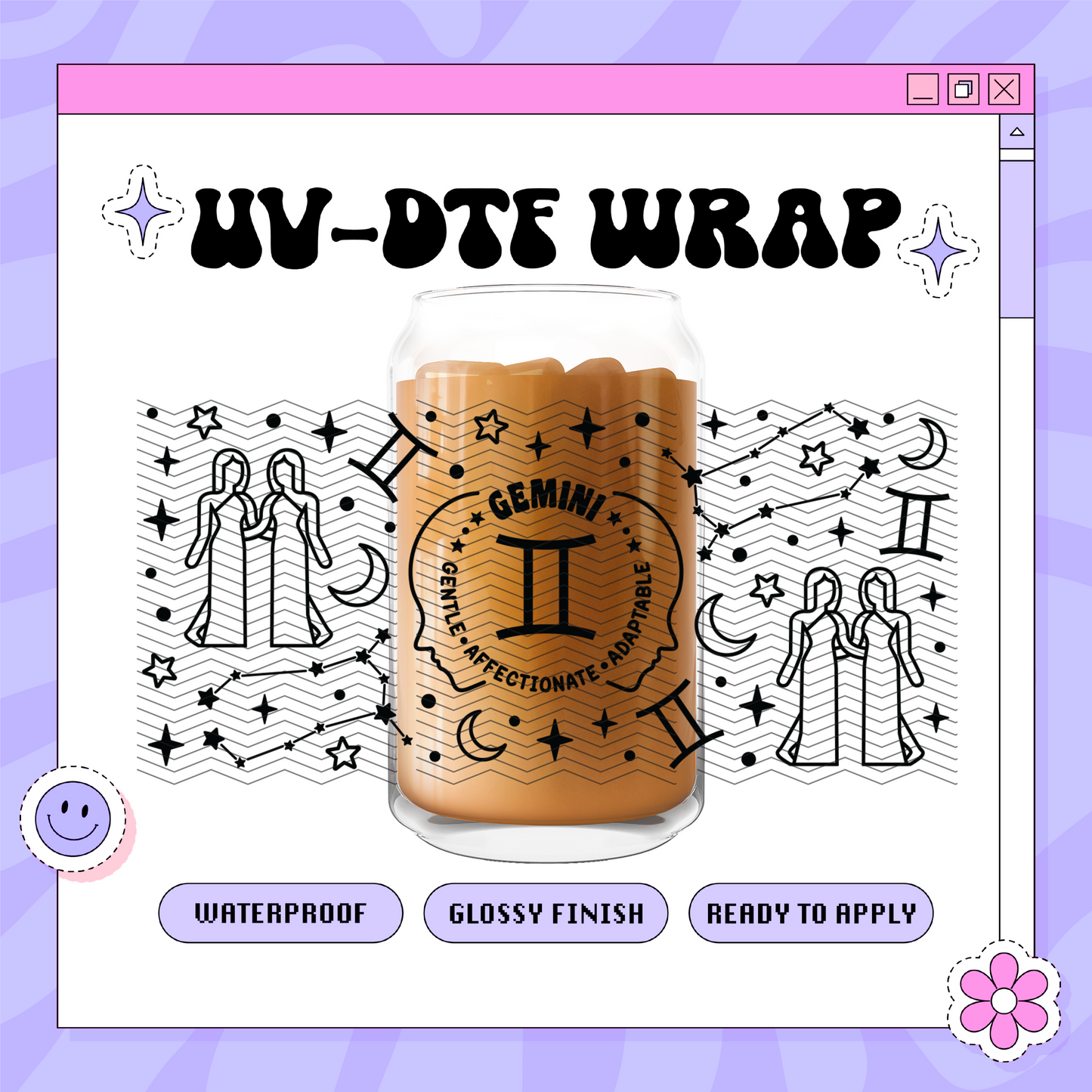 Horoscopes (Options)  - 16oz Glass Wrap