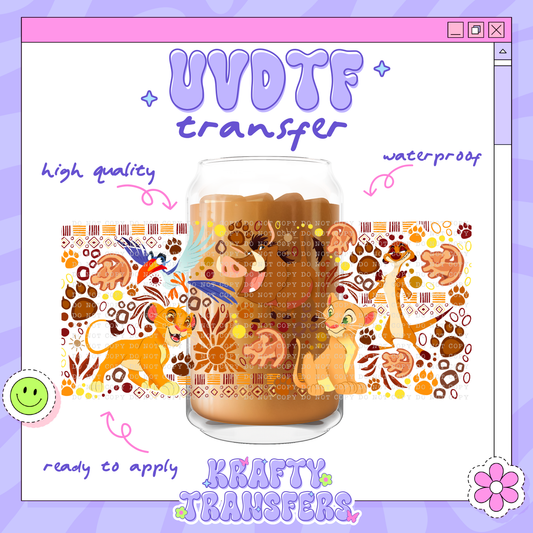 Lion Kng - 16oz Glass Wrap