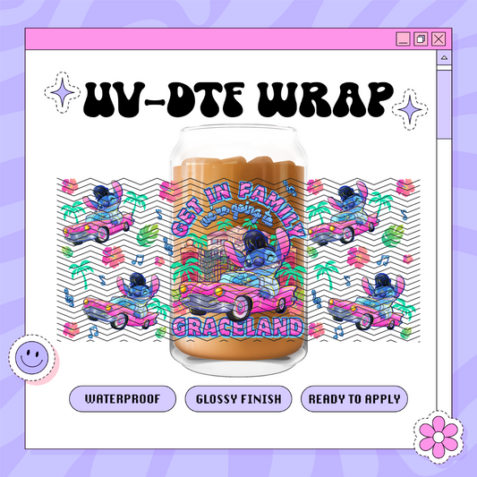 Dis Alien Rockstar - 16oz Glass Wrap