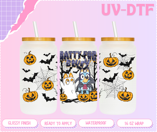 Spooky Dogs - 16 Oz UV DTF Wrap