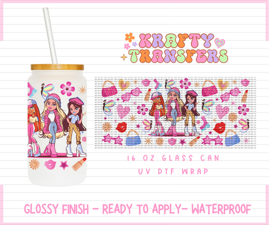 Dollz Girly - 16 Oz UV DTF Wrap