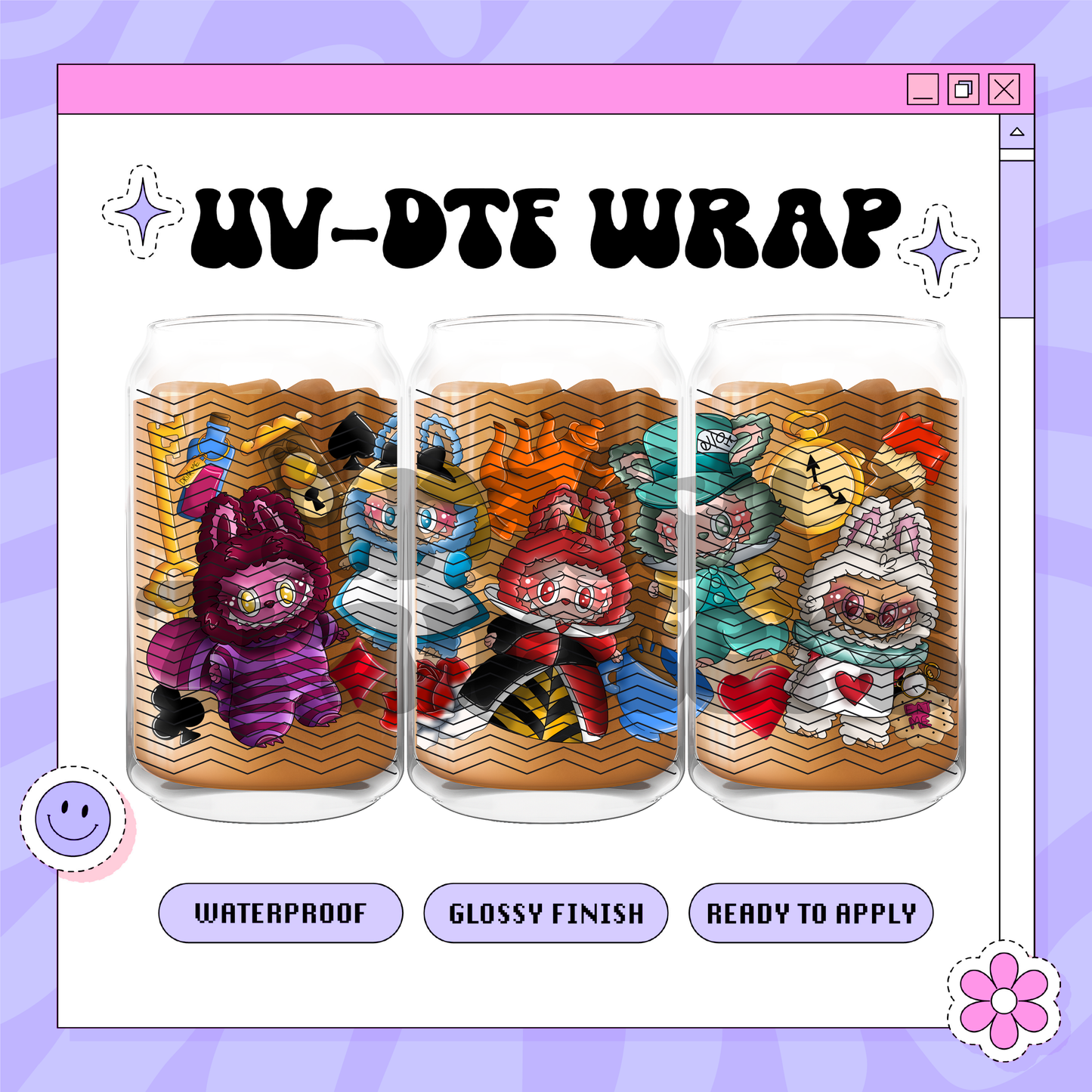 Wonderland Labubu - 16oz Glass Wrap