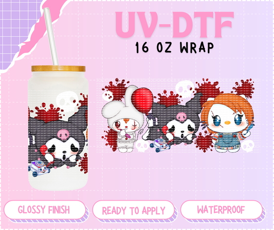 Spooky Kawaii - 16 Oz UV DTF Wrap