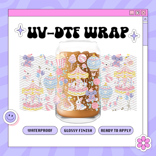 NT Pastel Carousel - 16oz Glass Wrap