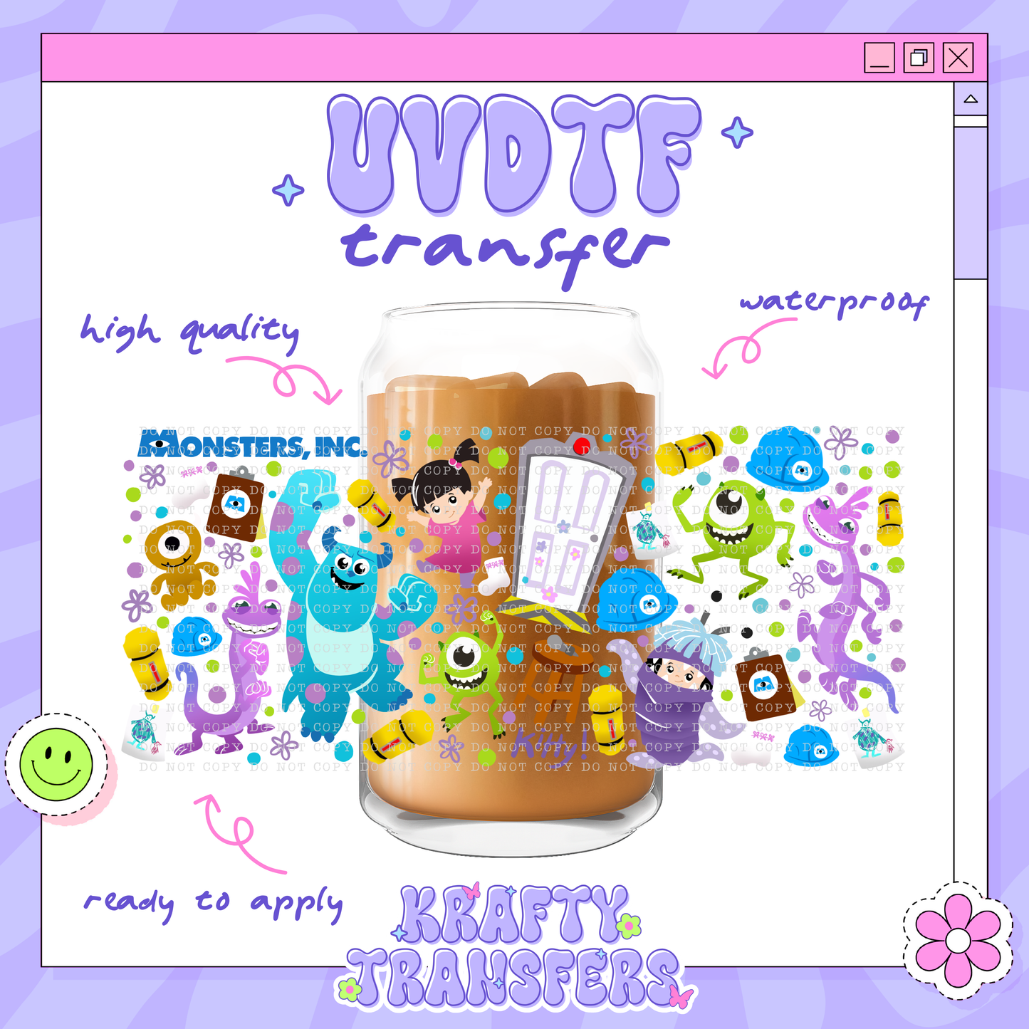 Monsters - 16oz Glass Wrap