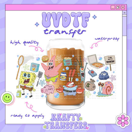 Sponge & Friends - 16oz Glass Wrap