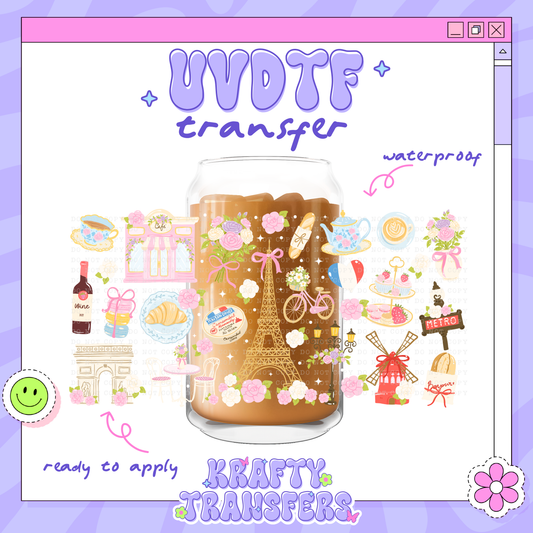 French Coquette - 16oz Glass Wrap