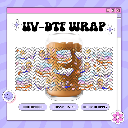 Dis Bookish Lizzie - 16oz Glass Wrap