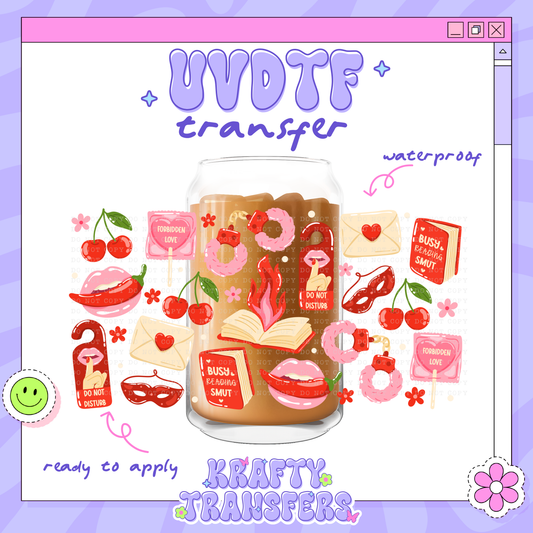 Bookish SMUT Girly - 16oz Glass Wrap