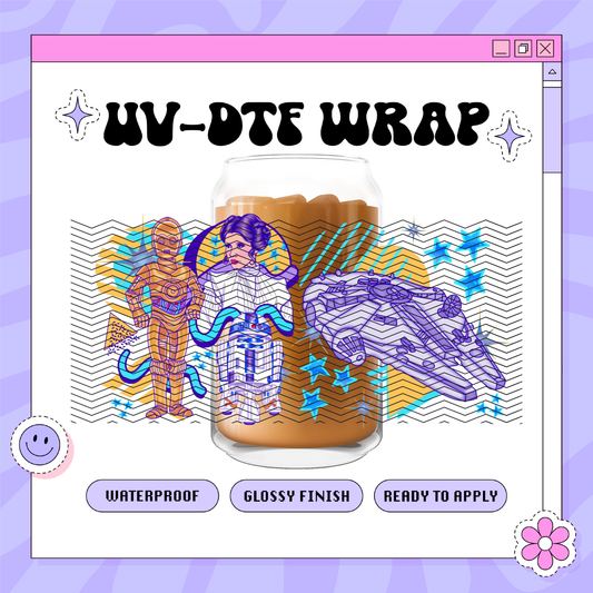 Space Wars - 16oz Glass Wrap
