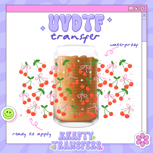 Cherry Coquette - 16oz Glass Wrap