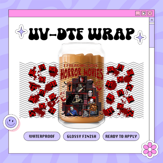 Horror Slashers - 16oz Glass Wrap