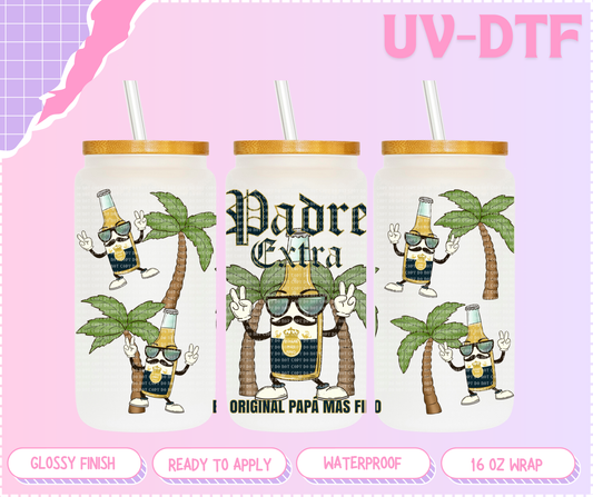 Padre Extra - 16 Oz UV DTF Wrap