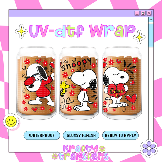 Dog Vday - 16 oz Glass Wrap