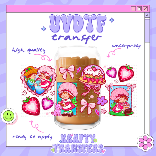 Strawberry Love - 16oz Glass Wrap