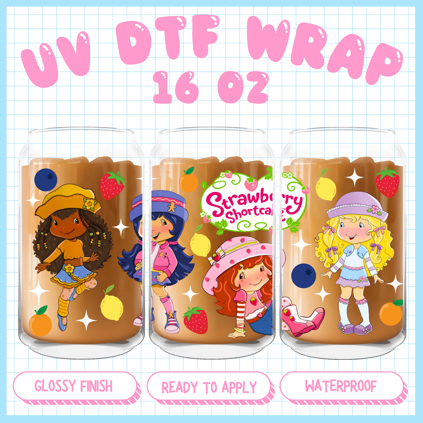 Spring Straw & friends
 - 16 oz UV DTF WRAP EXCLUSIVE