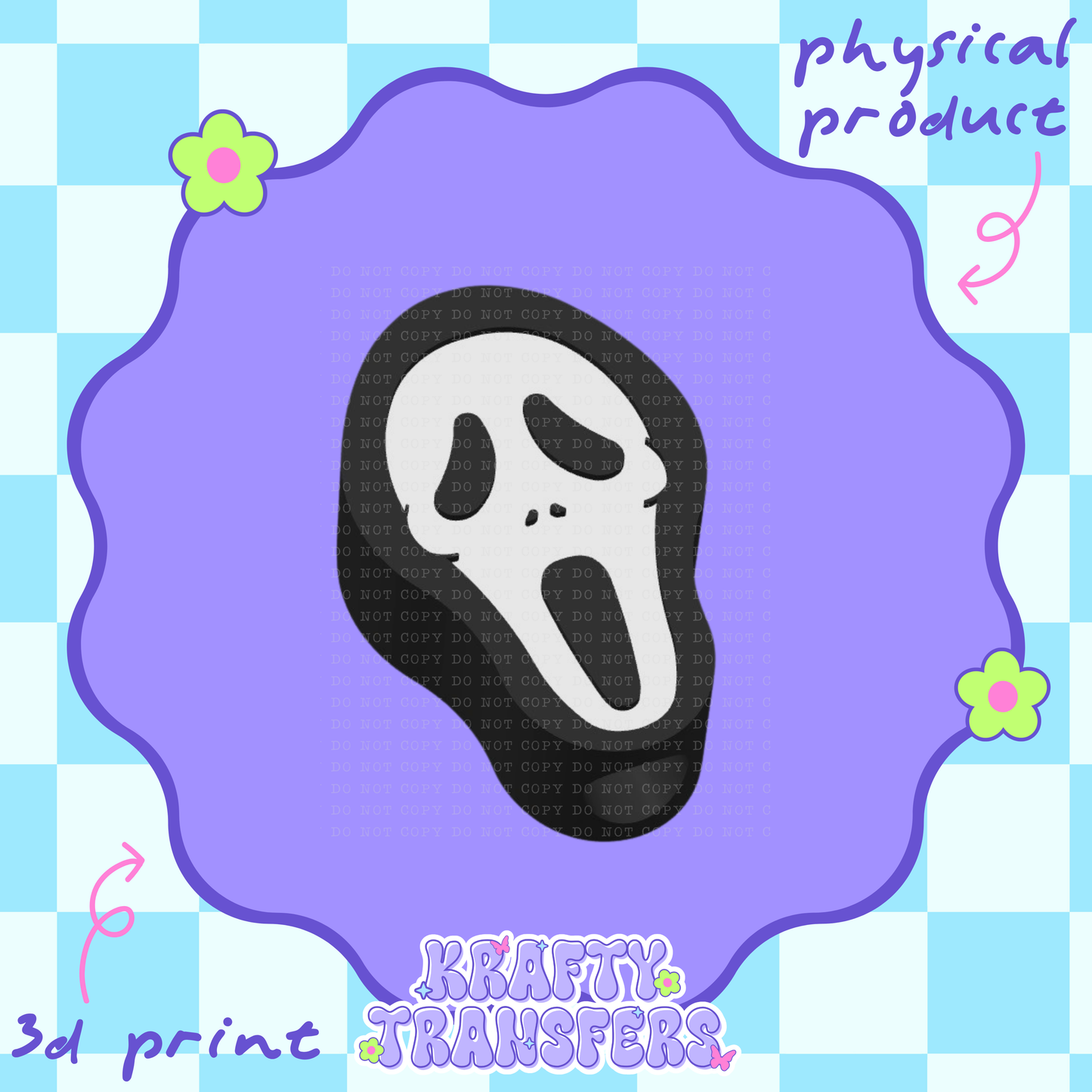 Scream Ghost - 3D Straw Topper