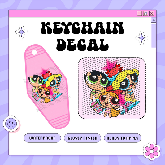 90s Power Summer Girls - Motel Keychain Decal