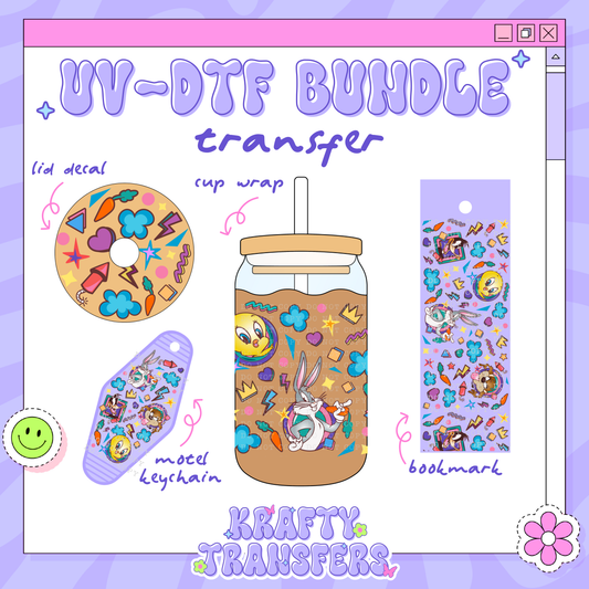 Looney Friends - UV-DTF Transfer Bundle