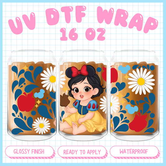 Talavera Snow
 - 16 oz UV DTF WRAP