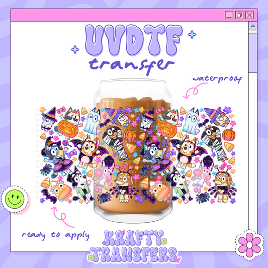 Dis Spooky Doggies - 16oz Glass Wrapp