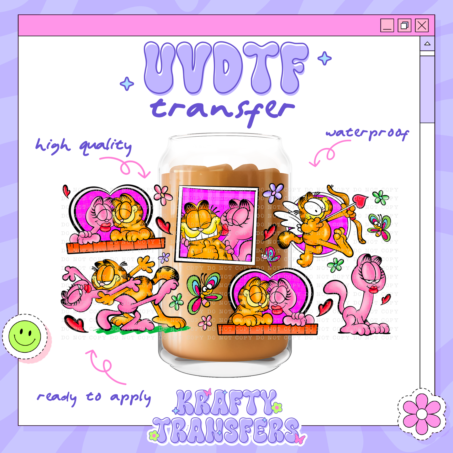 Garfi Love - 16oz Glass Wrap