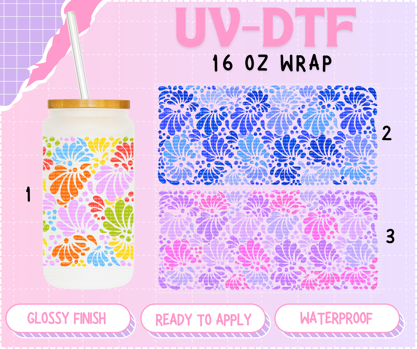 Talavera Blended EXCLUSIVE - 16 Oz UV DTF Wrap