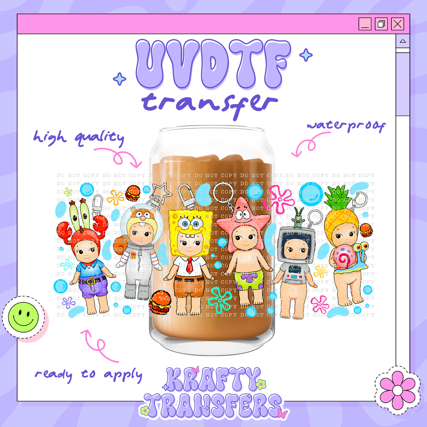 Sonny Sponge & Friends | #10 | 16oz UVDTF Wrap