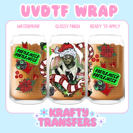 Bettlejuice Xmas - 16 oz UV DTF WRAP