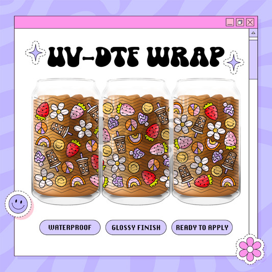 Summer Girly - 16oz Glass Wrap