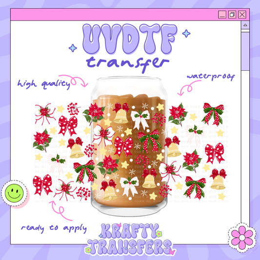 Jolly Bells - 16oz Glass Wrap