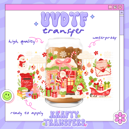 Santa’s Snow Day - 16oz Glass Wrap