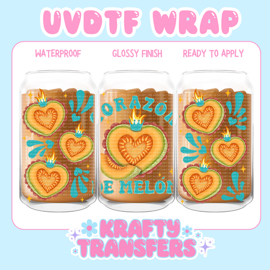 Corazon De Melon - 16 oz UV DTF WRAP
